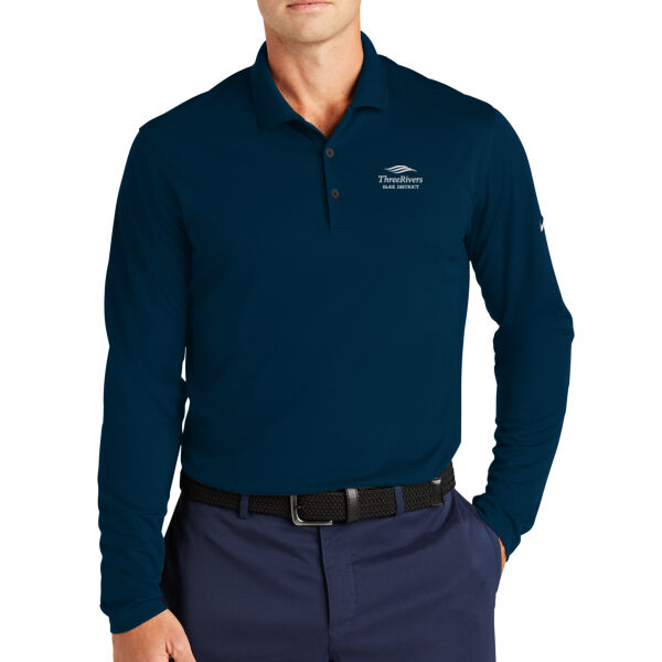 3RN103 Nike Men's Long Sleeve Polo Shirt Thumbnail